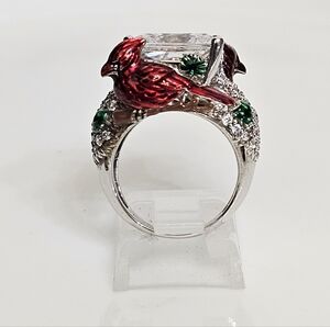 Rare VW 5 Carat Absolute Gemstone Cardinal Ring Sterling Silver Size 5!